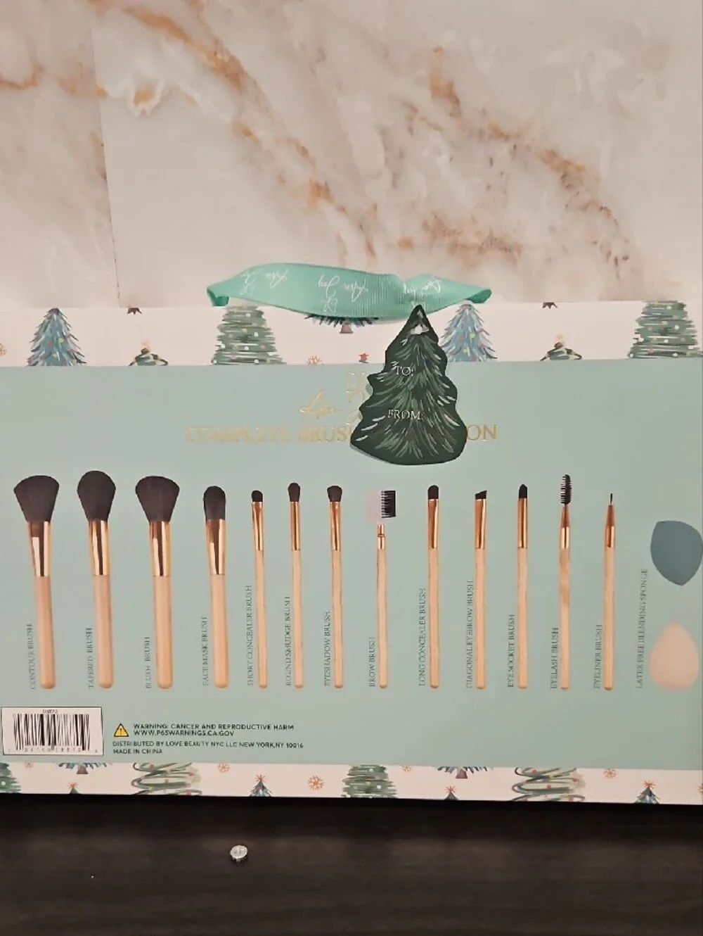 Complete Brush Collection — Wooden Handles With Gold Accents